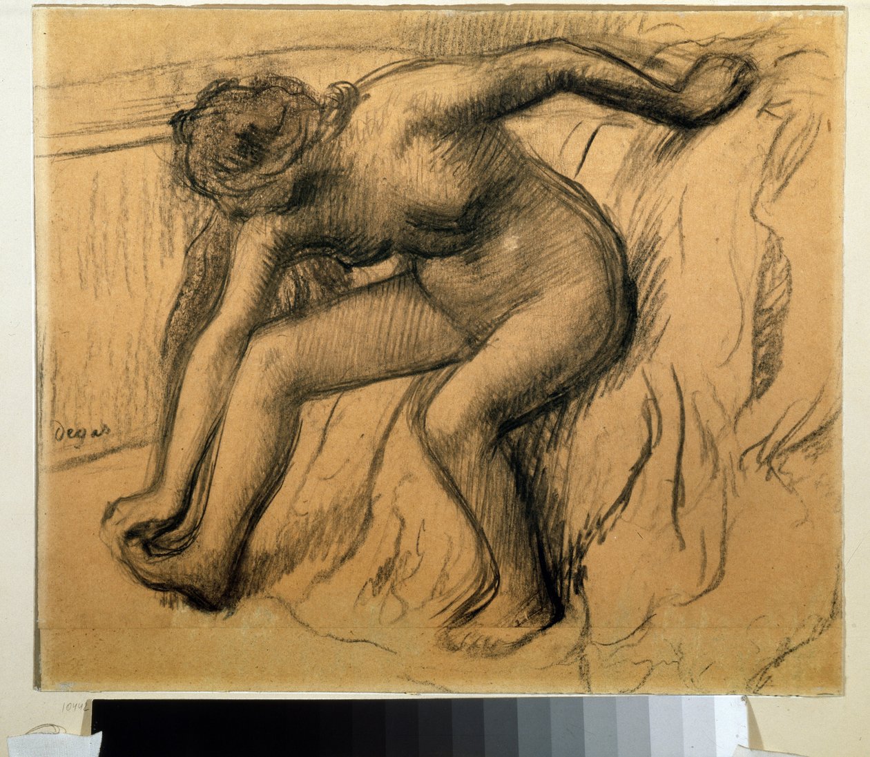 Po kąpieli. Rysunek Edgara Degasa (1834-1917) autorstwa Edgar Degas