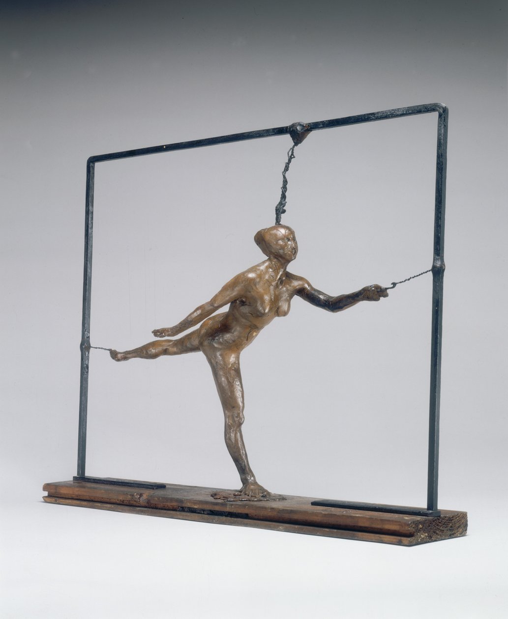 Arabeska nad prawą nogą, lewe ramię z przodu, ok. godz. 18851890. autorstwa Edgar Degas