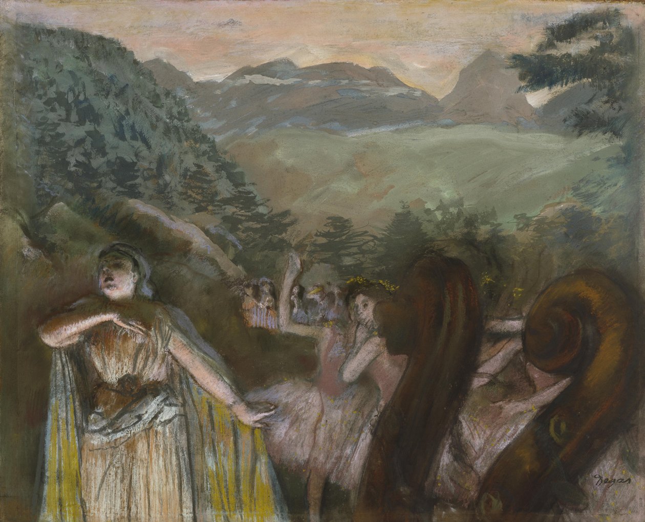 Aria po balecie autorstwa Edgar Degas