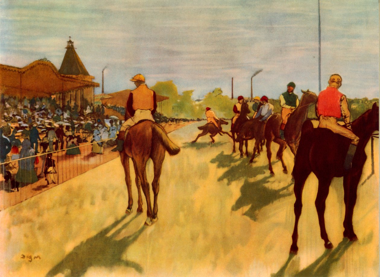 Na wyścigach, 1866-1868, 1937. autorstwa Edgar Degas