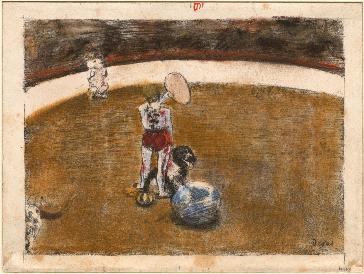 [Im Zirkus Fernando] autorstwa Edgar Degas
