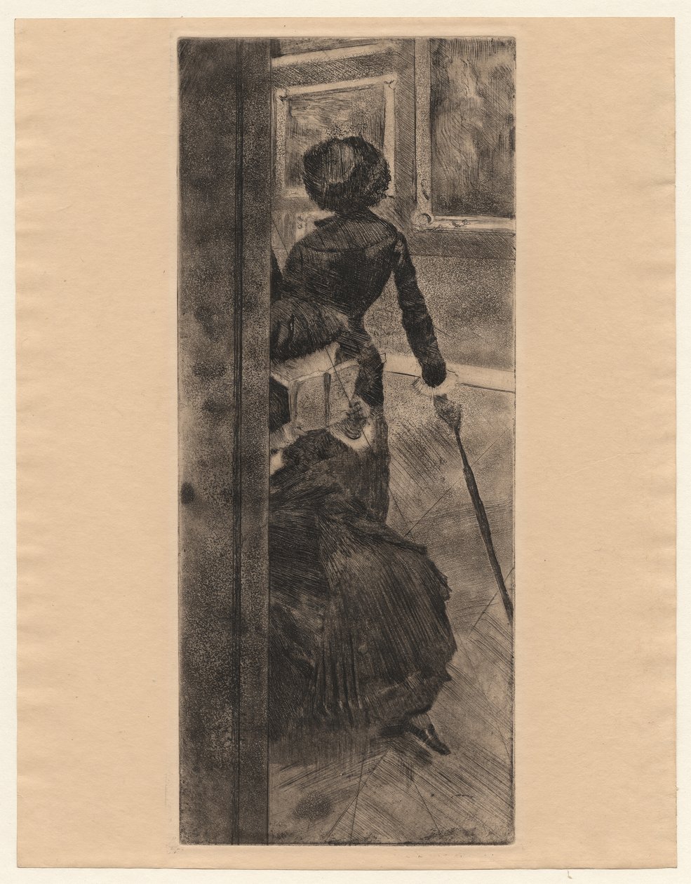 W Luwrze, Malarstwo, Mary Cassatt autorstwa Edgar Degas
