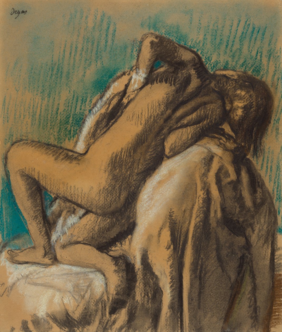 In der Ruhe nach dem Bad autorstwa Edgar Degas