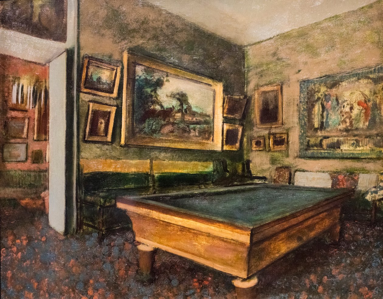 Sala bilardowa autorstwa Edgar Degas