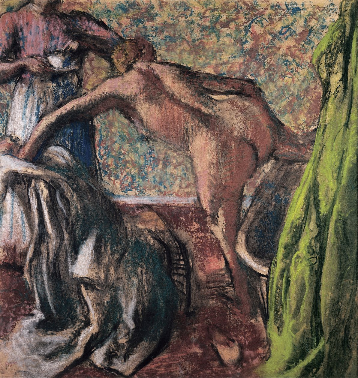 Śniadanie po kąpieli (Kąpiel) autorstwa Edgar Degas