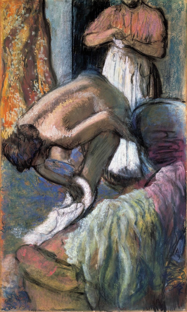 Śniadanie po kąpieli autorstwa Edgar Degas