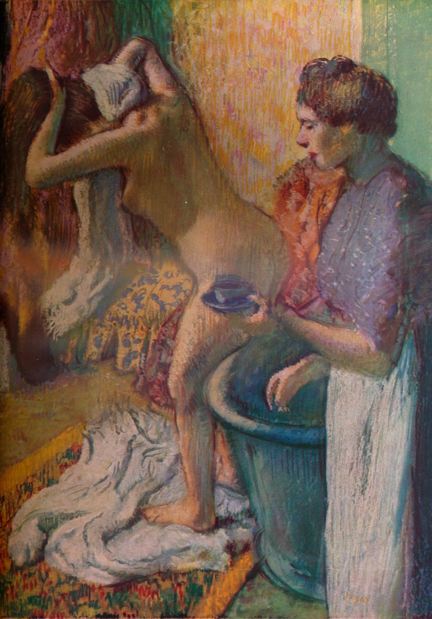 Śniadanie po kąpieli, 1883 autorstwa Edgar Degas
