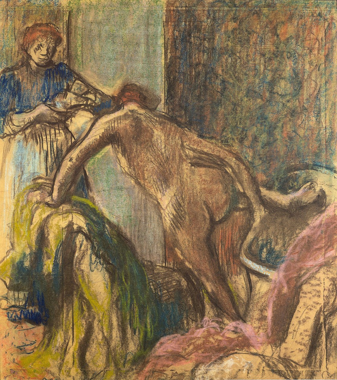 Śniadanie po kąpieli autorstwa Edgar Degas