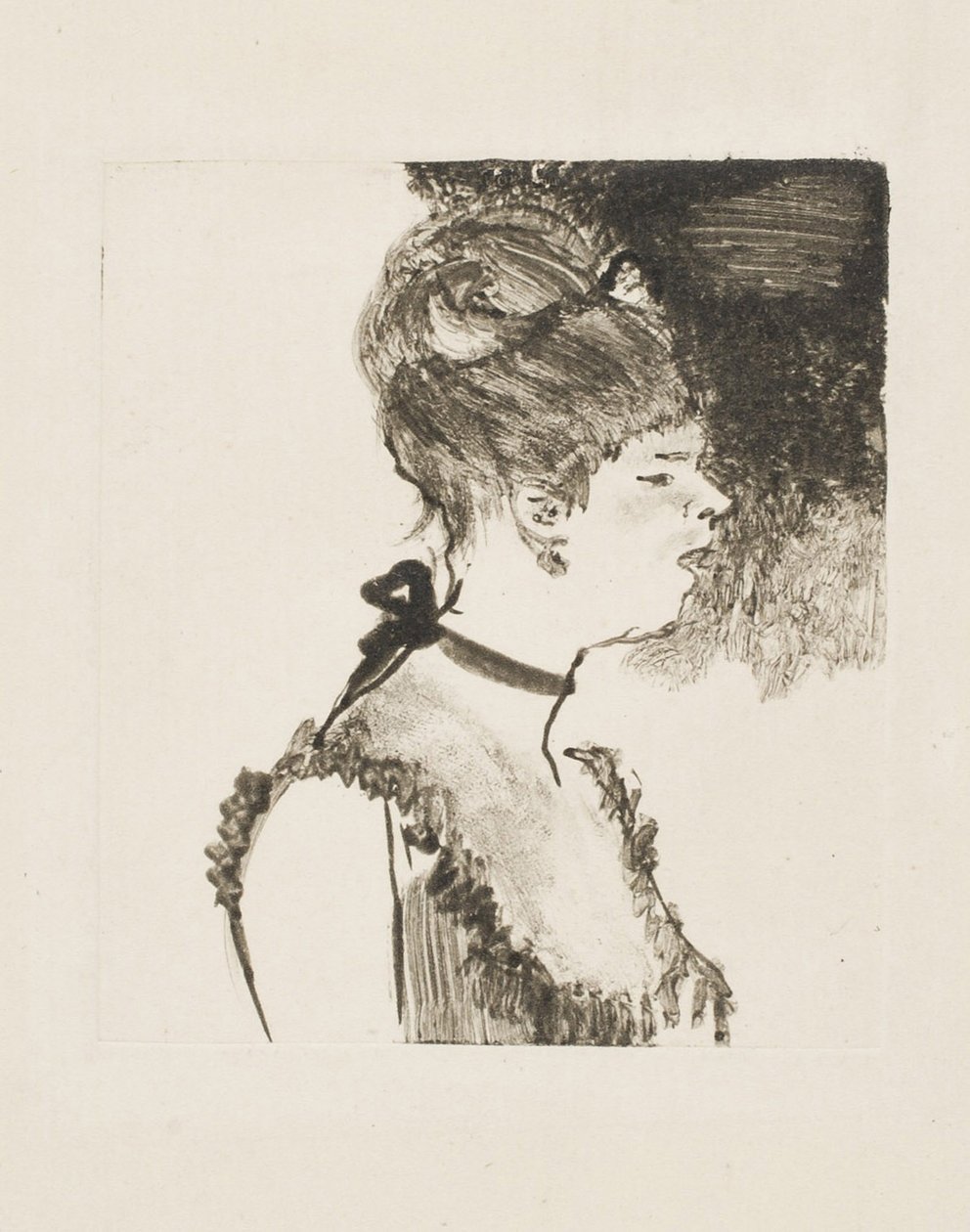 Kawiarnia-piosenkarka koncertowa, 1878-80 autorstwa Edgar Degas