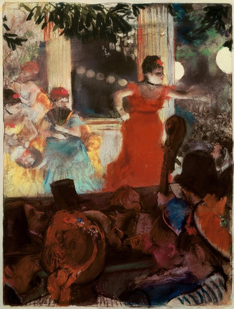 Kawiarnia-koncert dla ambasadorów autorstwa Edgar Degas