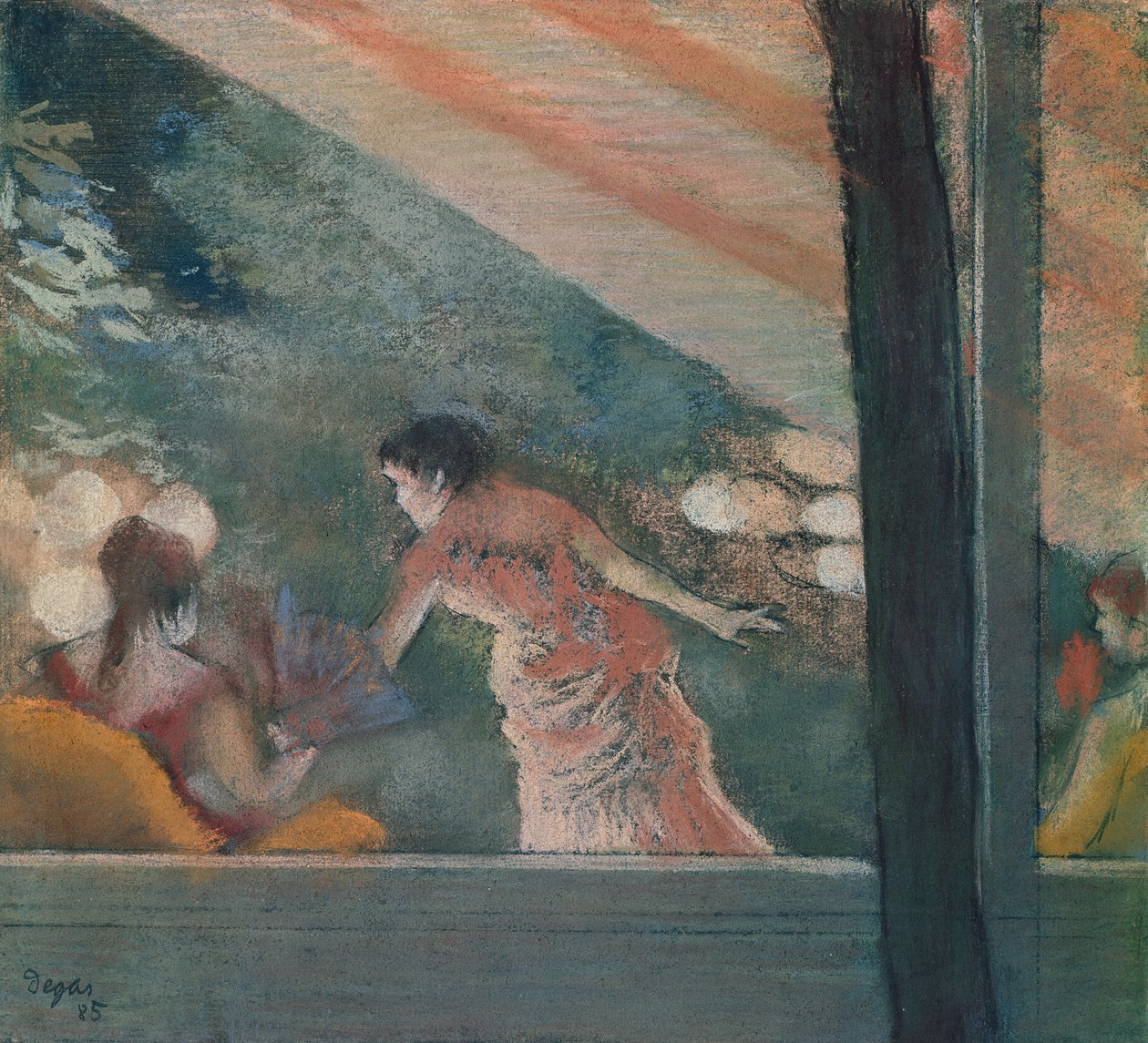 Koncert kawiarniany u Ambasadorów autorstwa Edgar Degas
