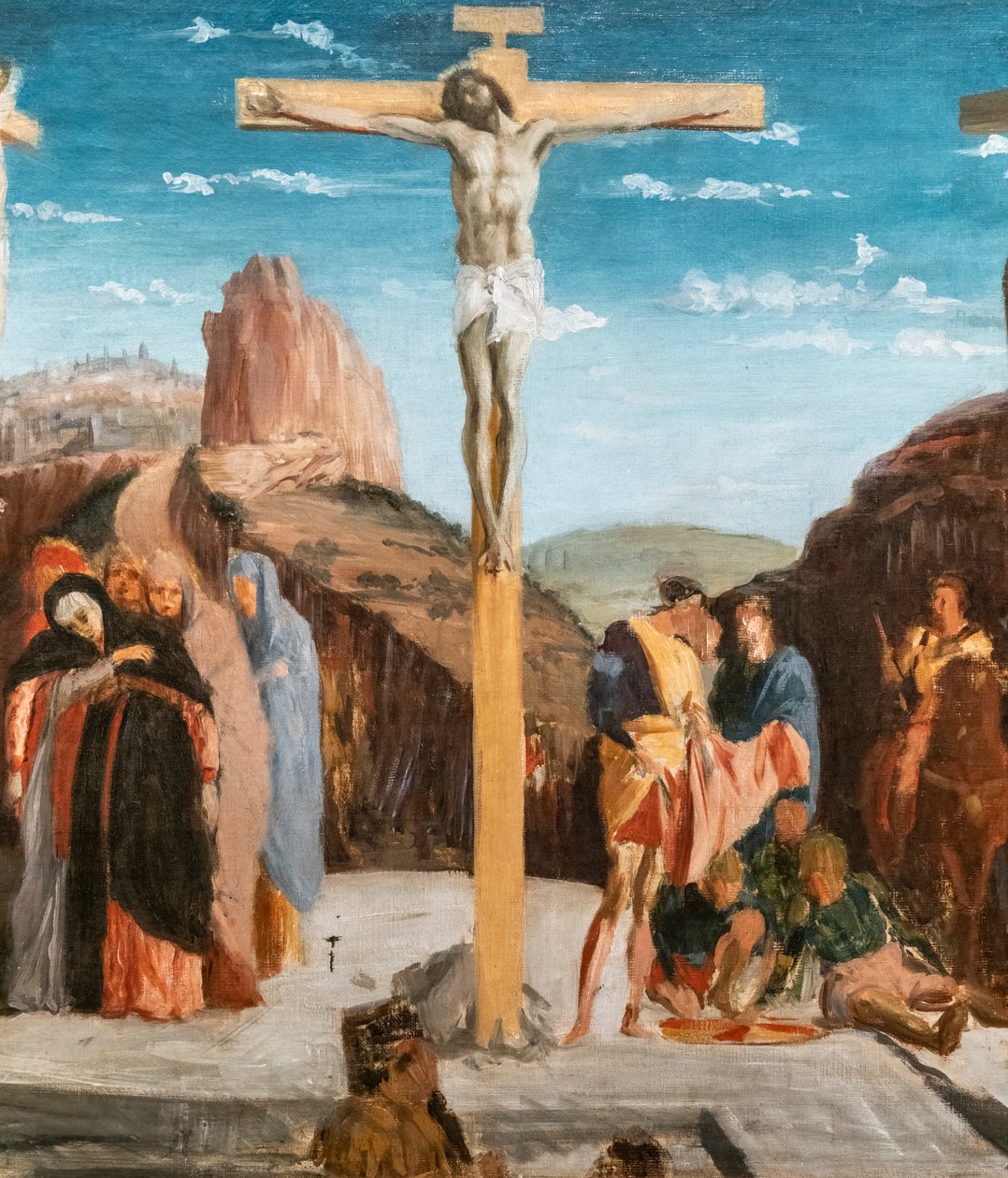 Kalwaria (kopia wg Andrei Mantegny) (szczegół). 1861. Olej na płótnie. autorstwa Edgar Degas
