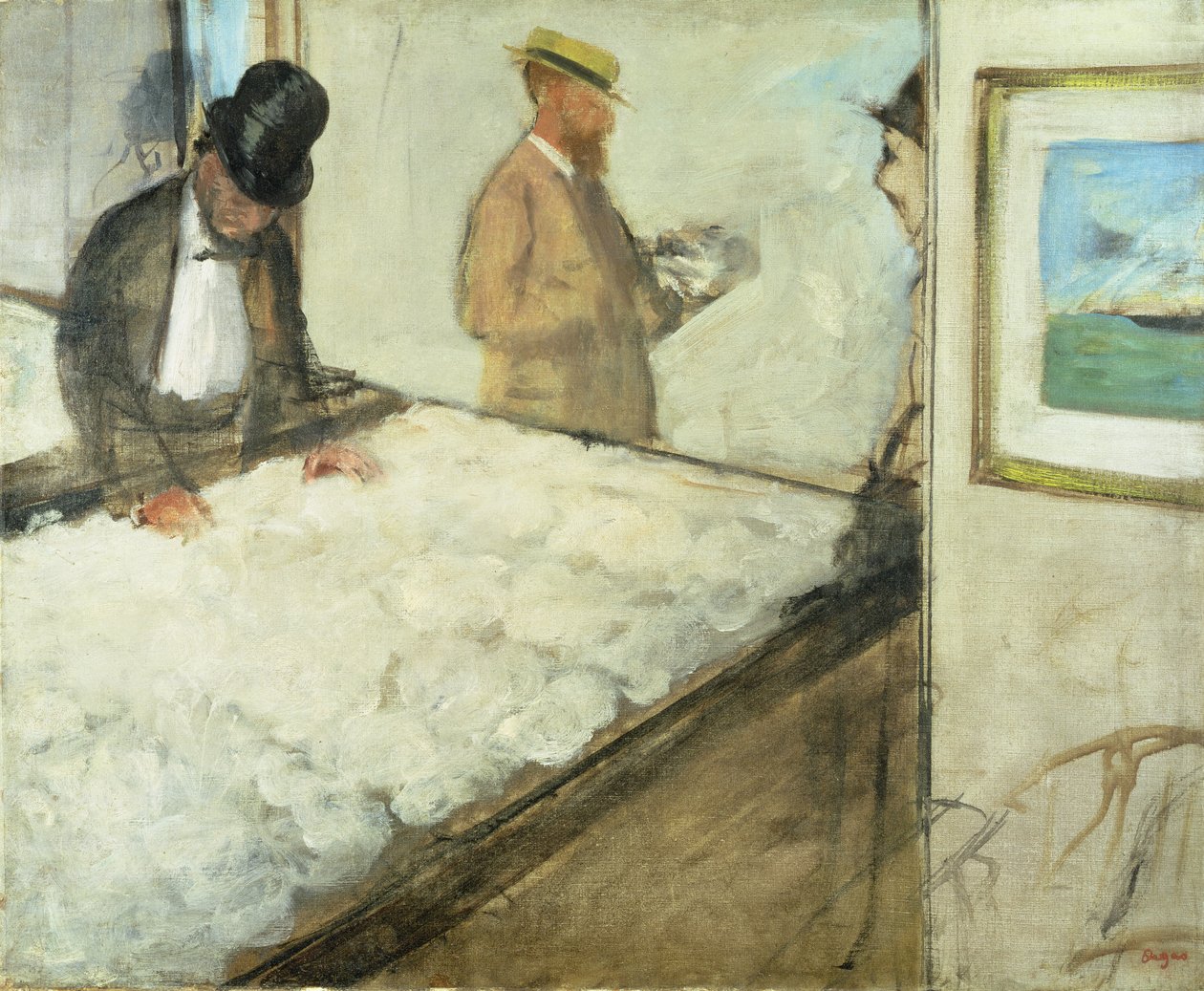 Kupcy bawełny w Nowym Orleanie, 1873 (olej na płótnie) autorstwa Edgar Degas