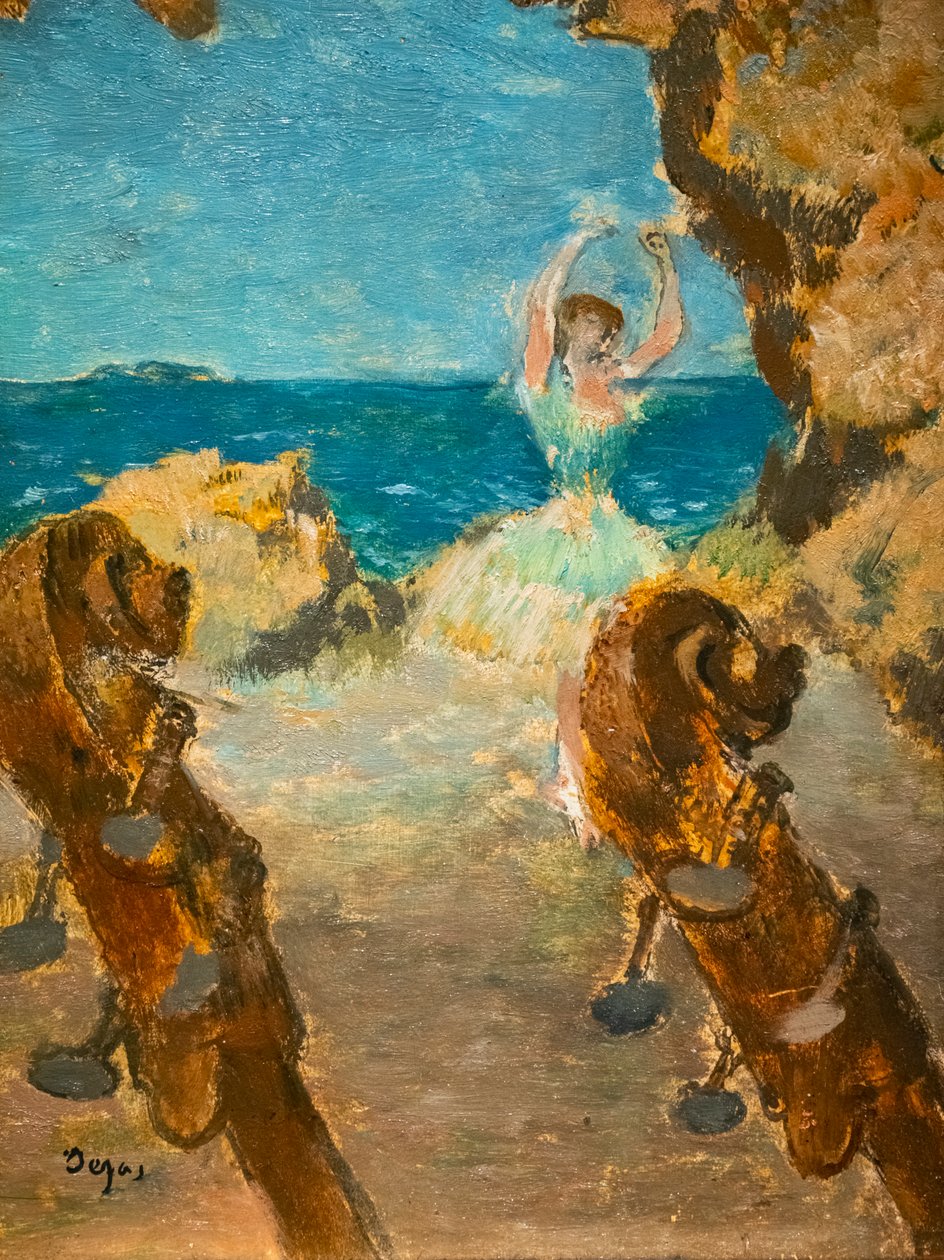 Tancerz. Scena baletowa. 1891. Olej na płótnie. autorstwa Edgar Degas