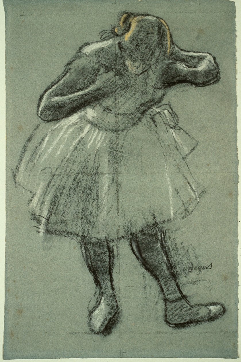 Tancerz pochylający się do przodu autorstwa Edgar Degas