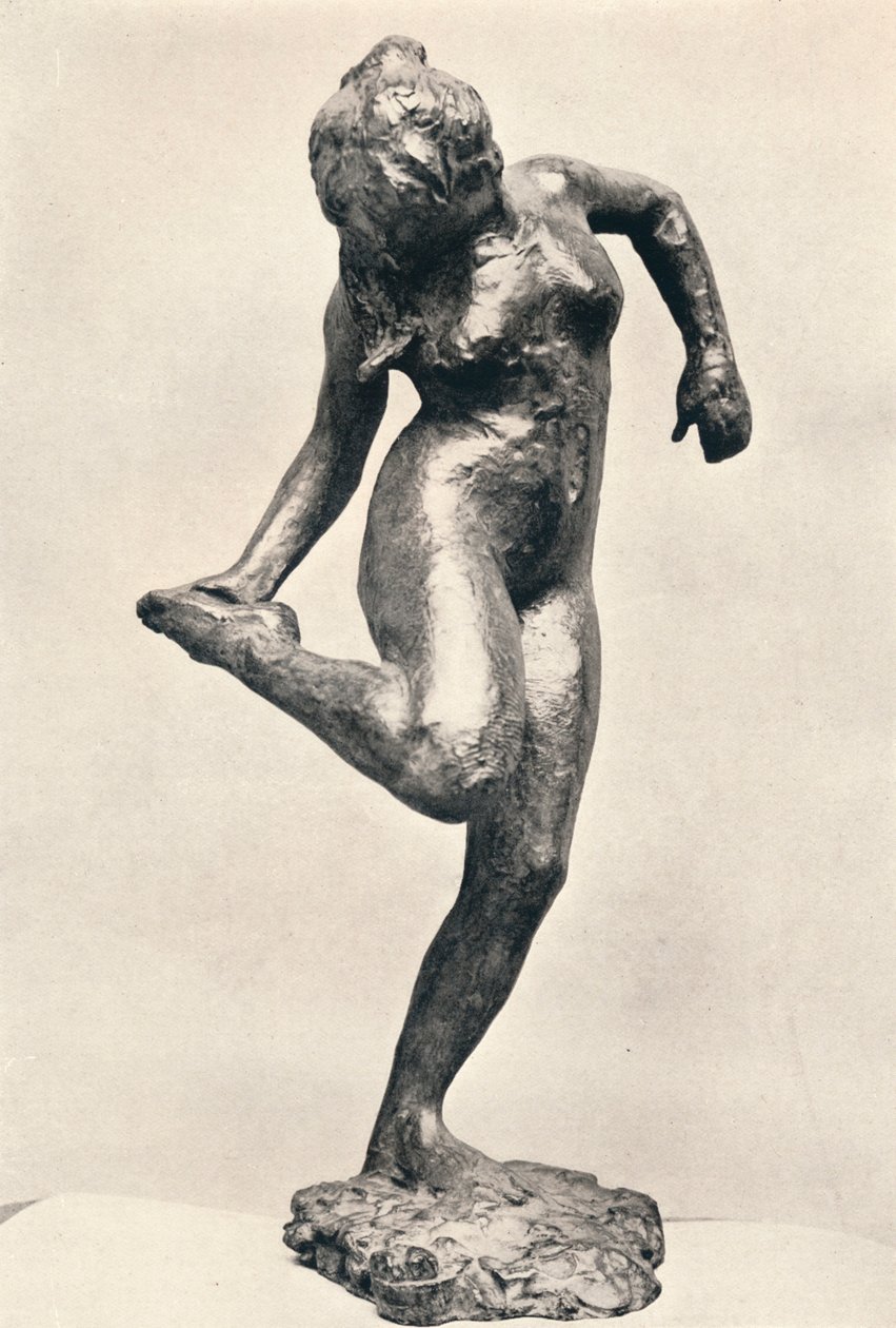 Tancerka patrząca na podeszwę prawej stopy, ok. 1900 r. autorstwa Edgar Degas