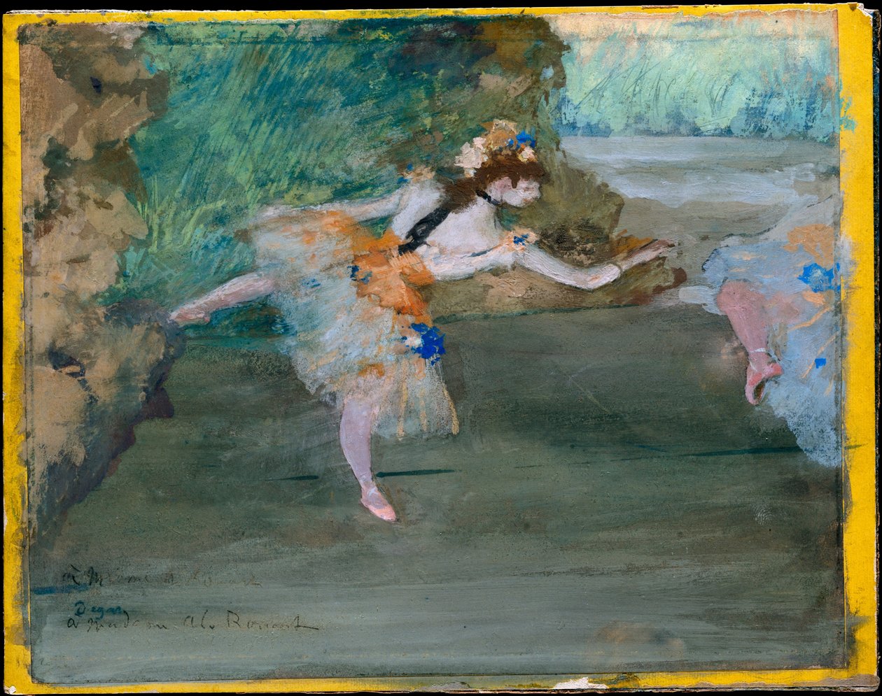 Tancerka na scenie autorstwa Edgar Degas