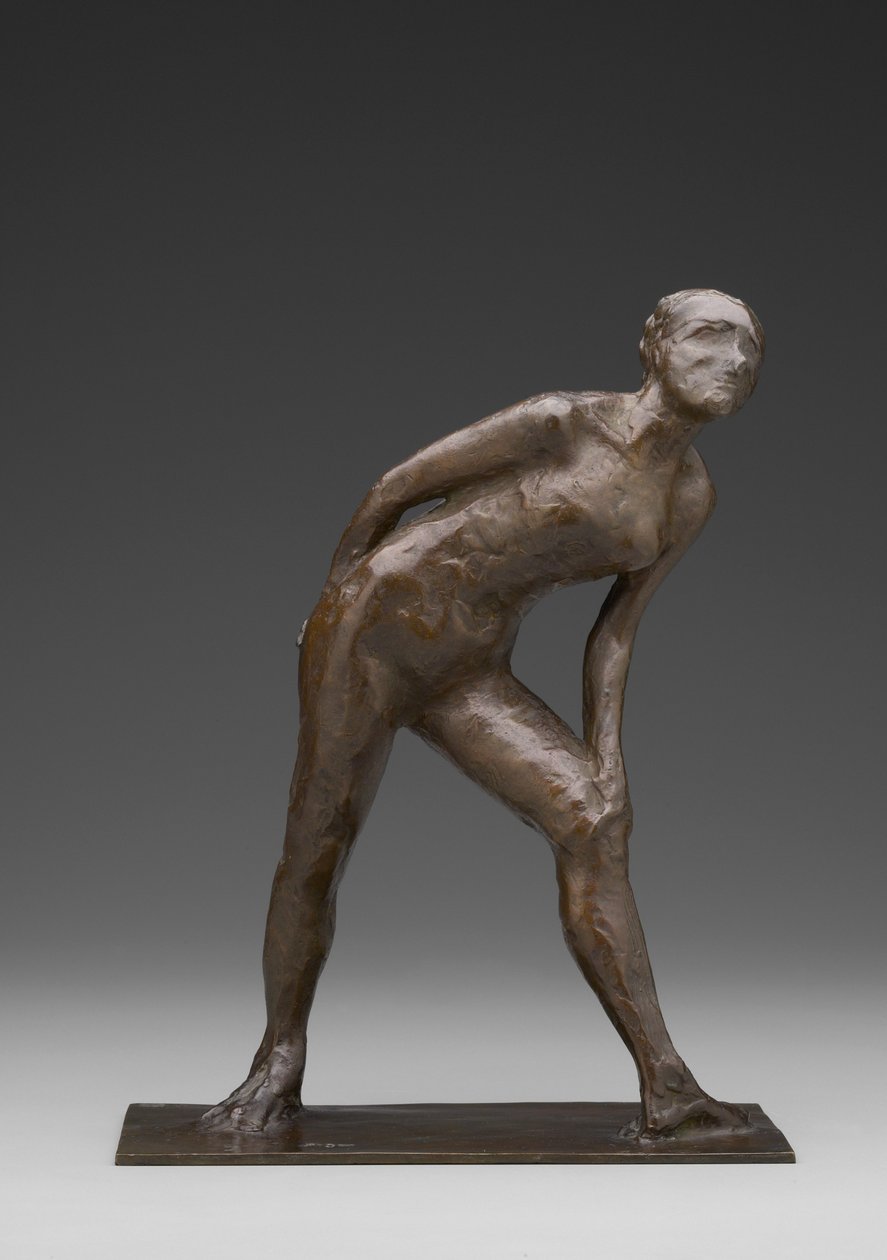 Tancerka ocierająca się o kolano, znana jako Tancerka w roli Arlekina (brąz) autorstwa Edgar Degas