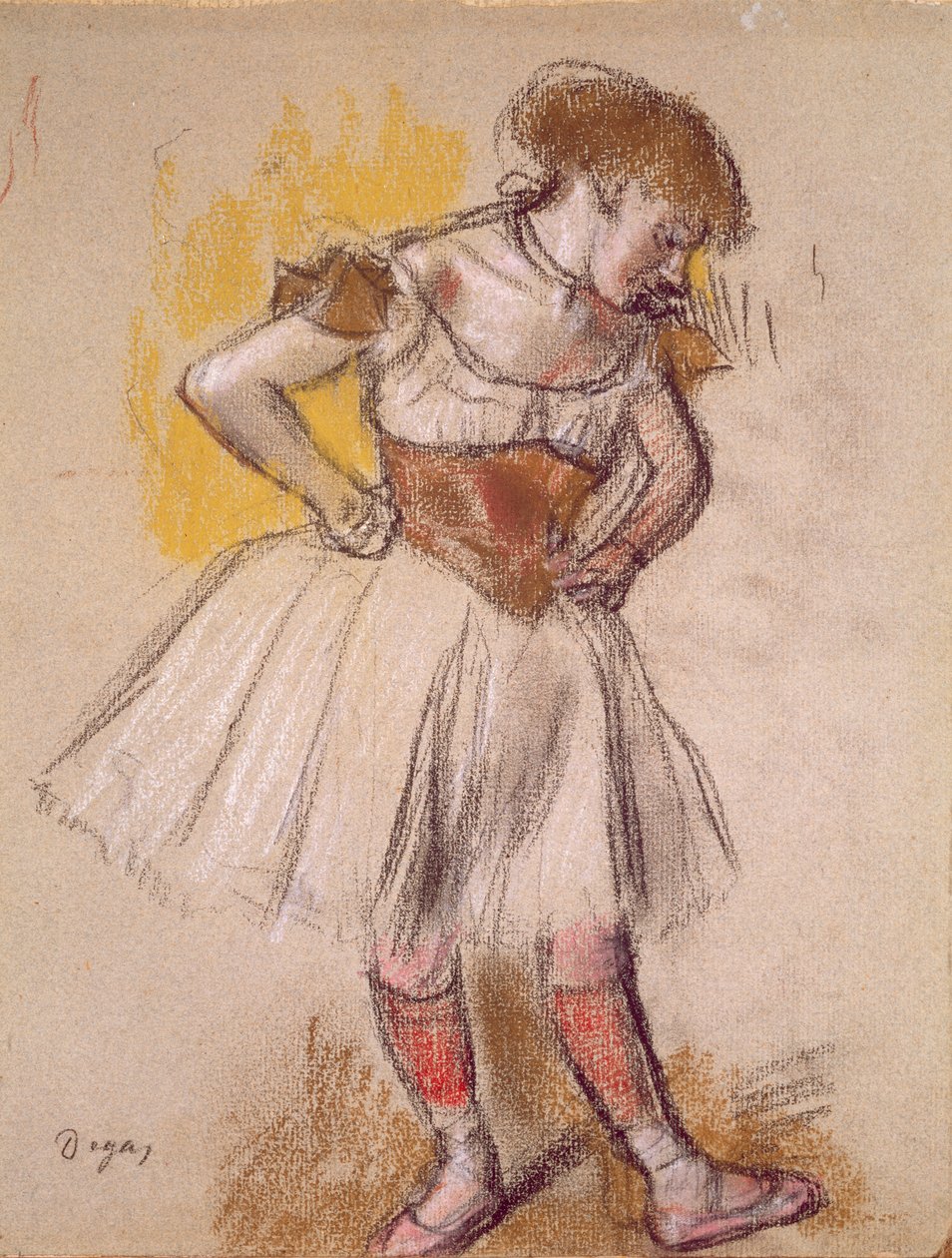 Tancerka, ok.1880 (pastel) autorstwa Edgar Degas