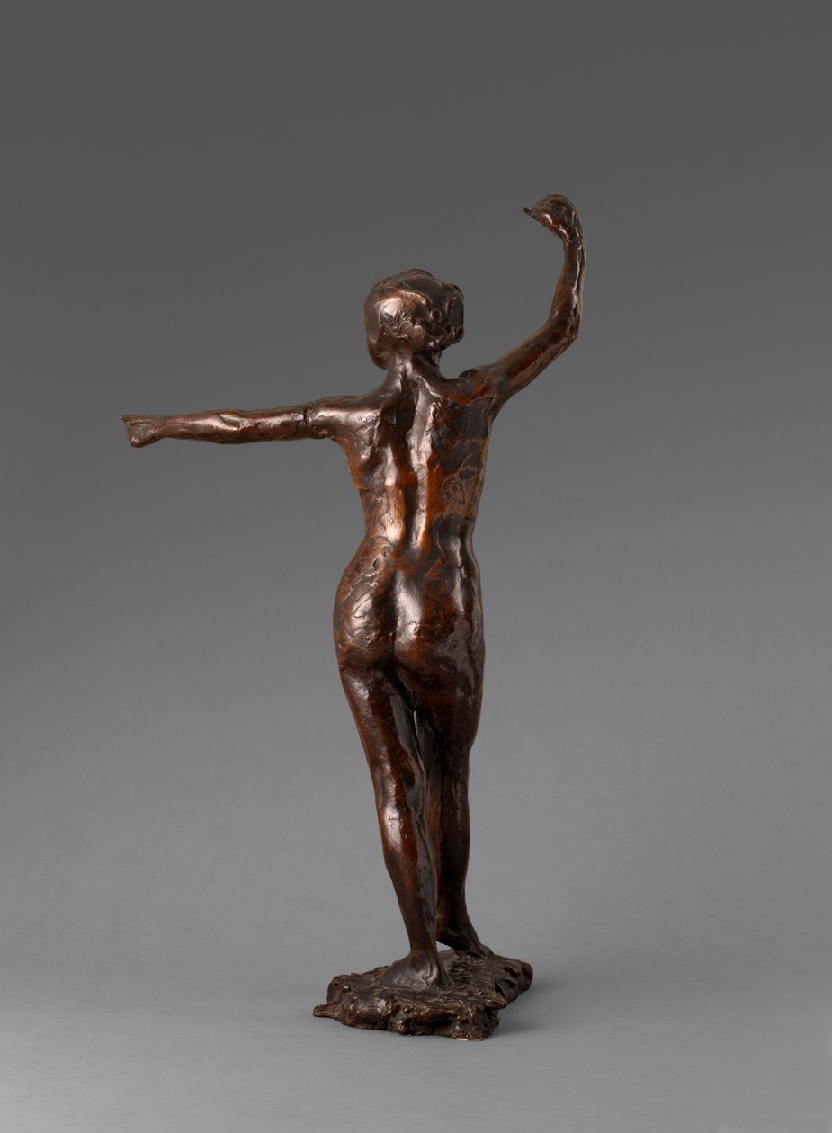 Tancerka gotowa do tańca, prawa stopa do przodu, Przygotowanie do tańca, prawa stopa do przodu, 1895-1901 autorstwa Edgar Degas