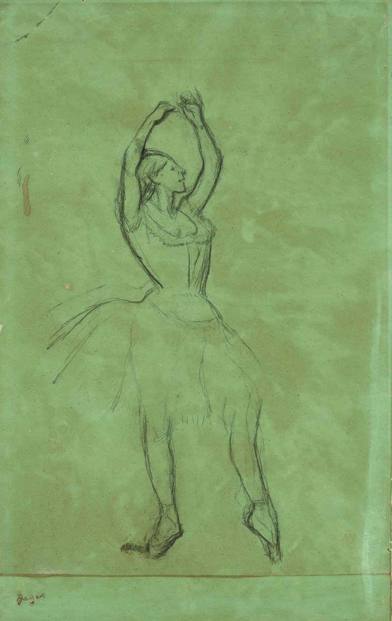 Tancerka z podniesionymi rękami autorstwa Edgar Degas