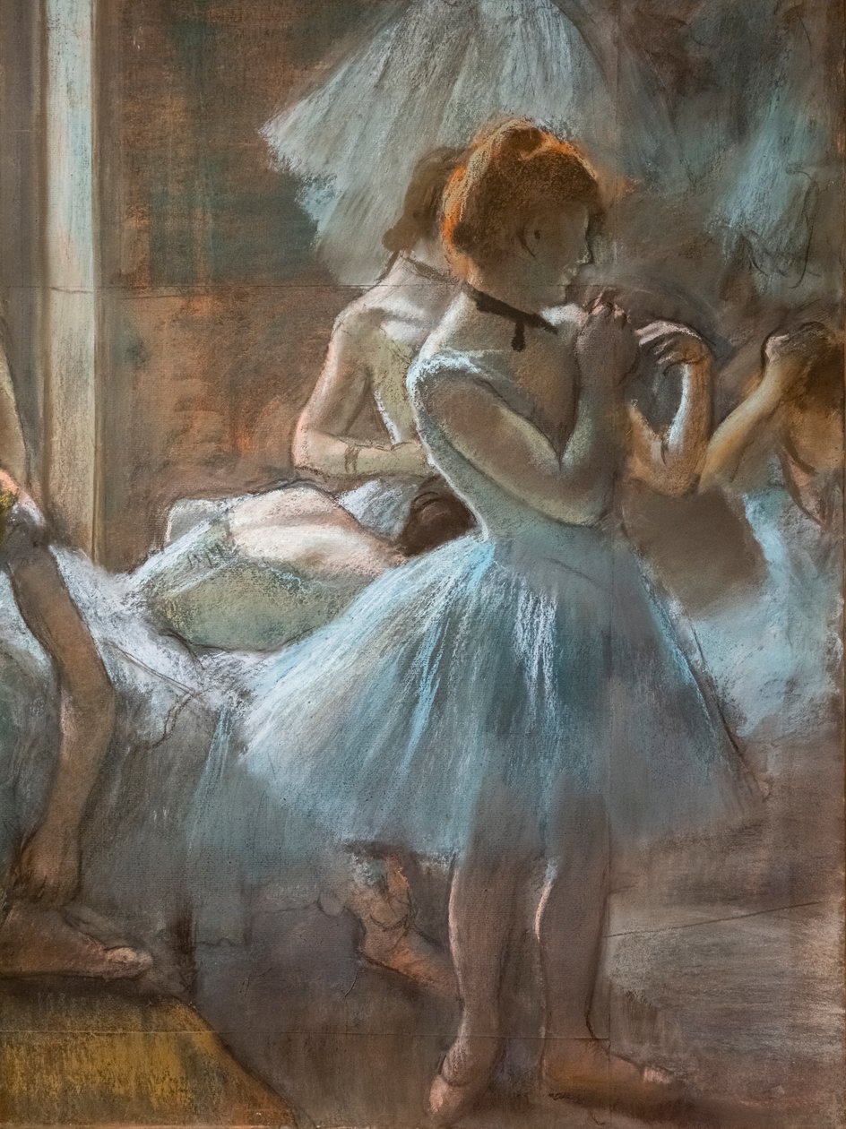 Tancerze (szczegóły). 1884-1885. Pastel na papierze. autorstwa Edgar Degas
