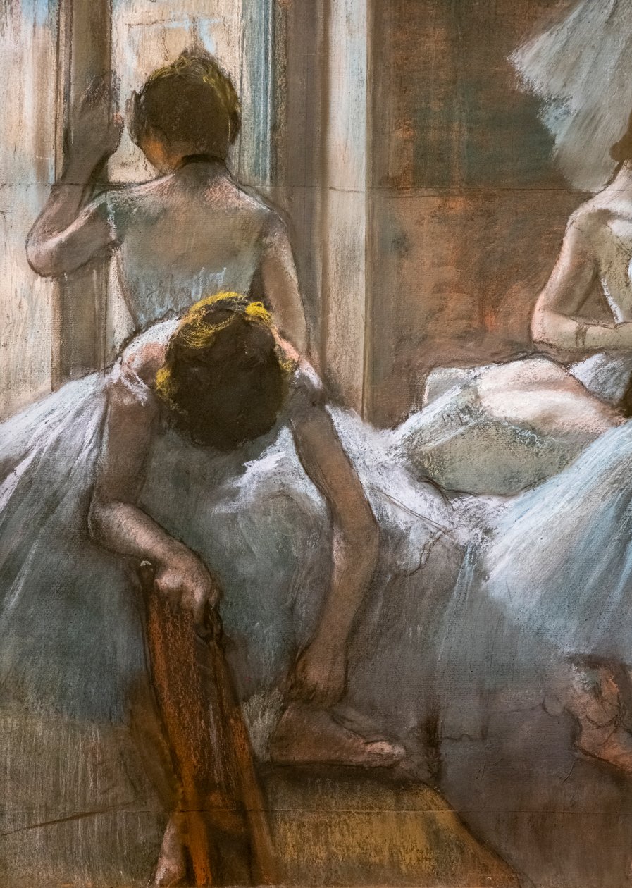 Tancerze (szczegóły). 1884-1885. Pastel na papierze. autorstwa Edgar Degas