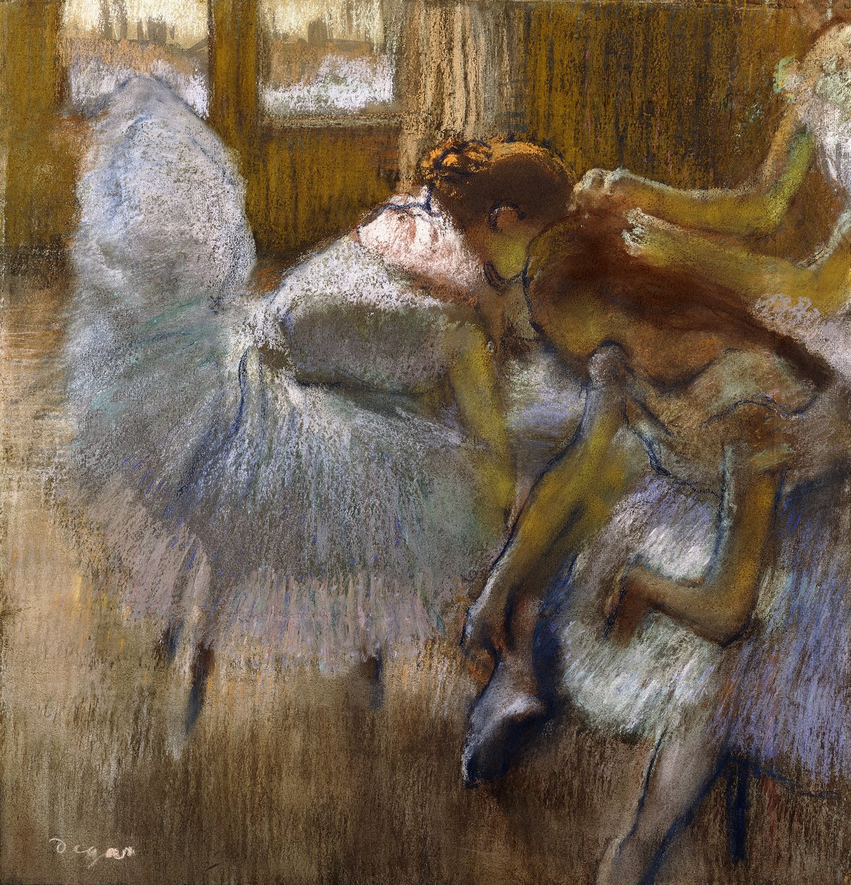 Tancerze w spoczynku, c.1885 autorstwa Edgar Degas