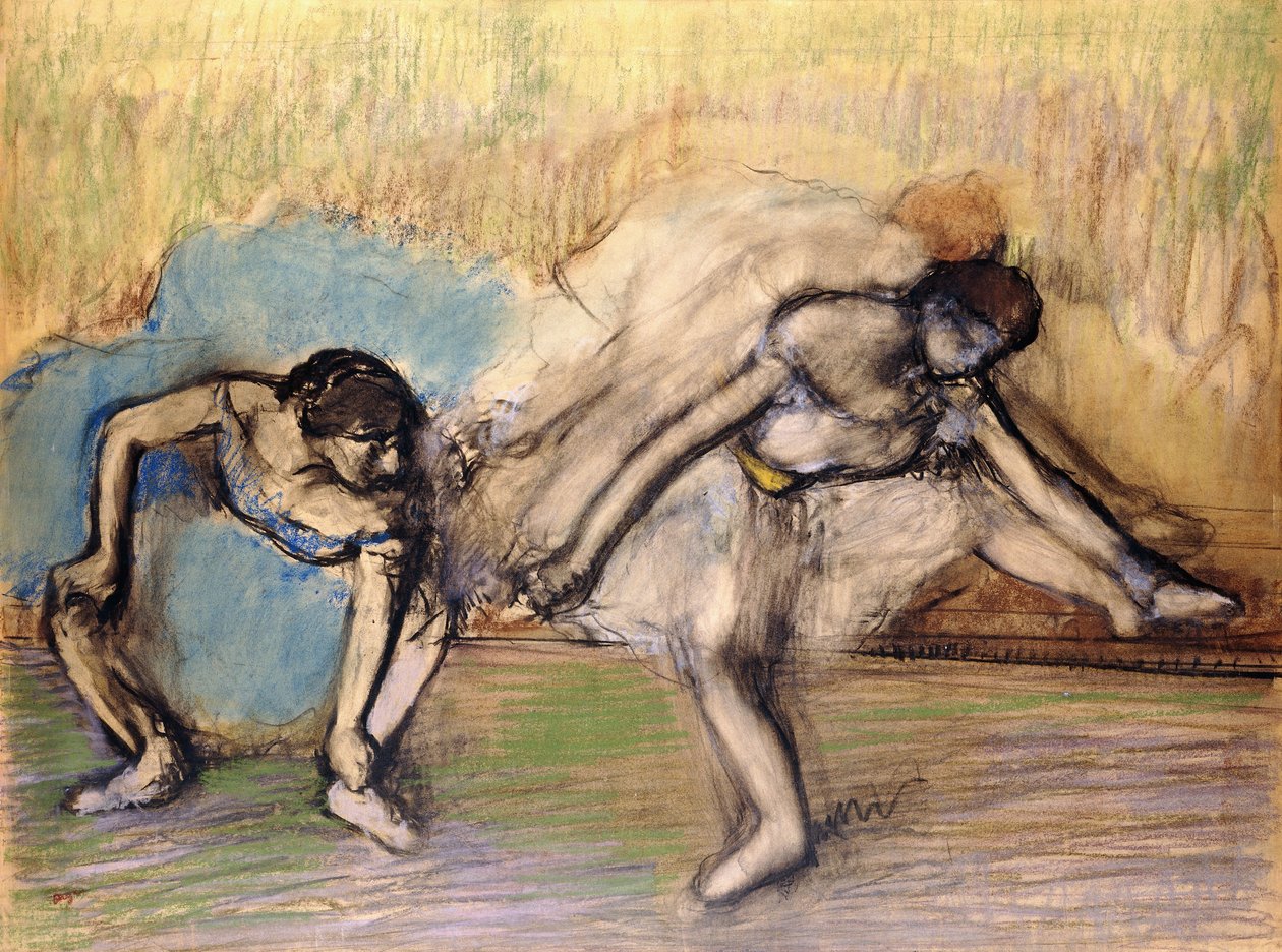 Tancerze w spoczynku, c.1896 autorstwa Edgar Degas