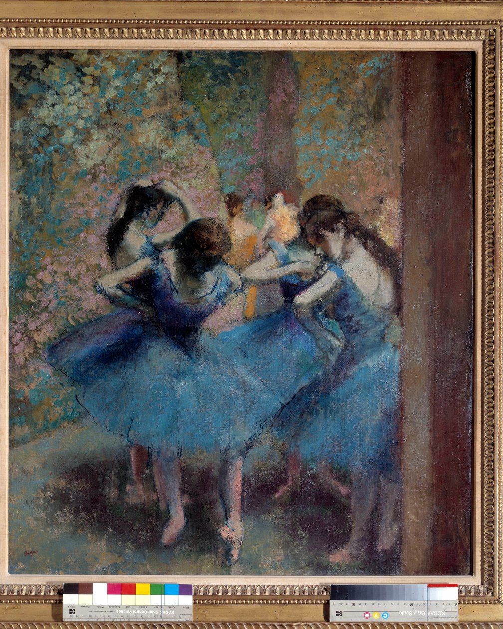 Tancerze w kolorze niebieskim autorstwa Edgar Degas