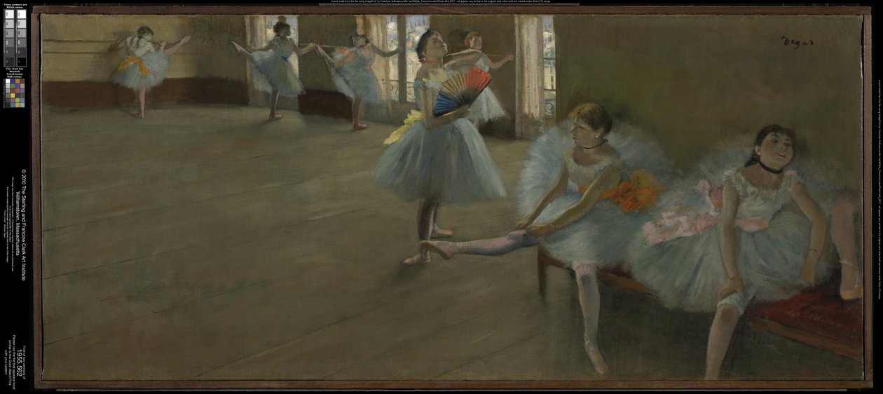 Tancerze w klasie autorstwa Edgar Degas