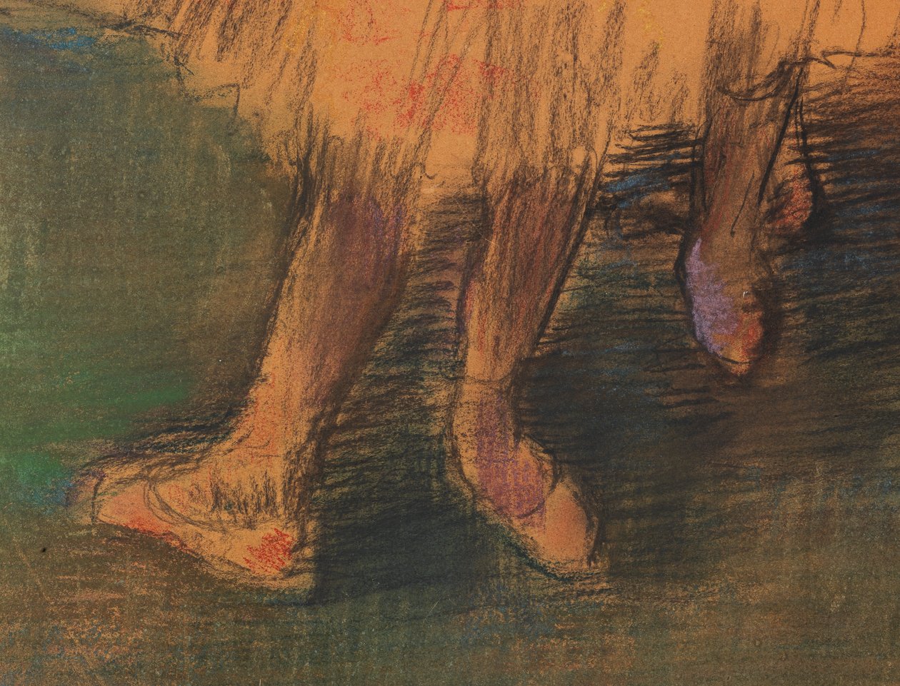 Tancerze w skrzydle autorstwa Edgar Degas