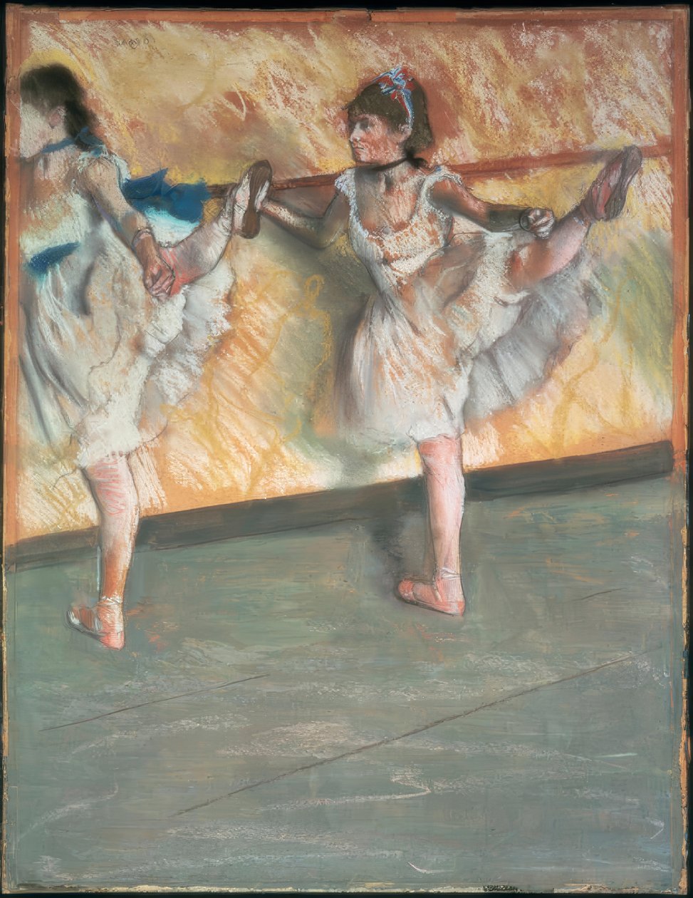 Tancerze na drążku autorstwa Edgar Degas