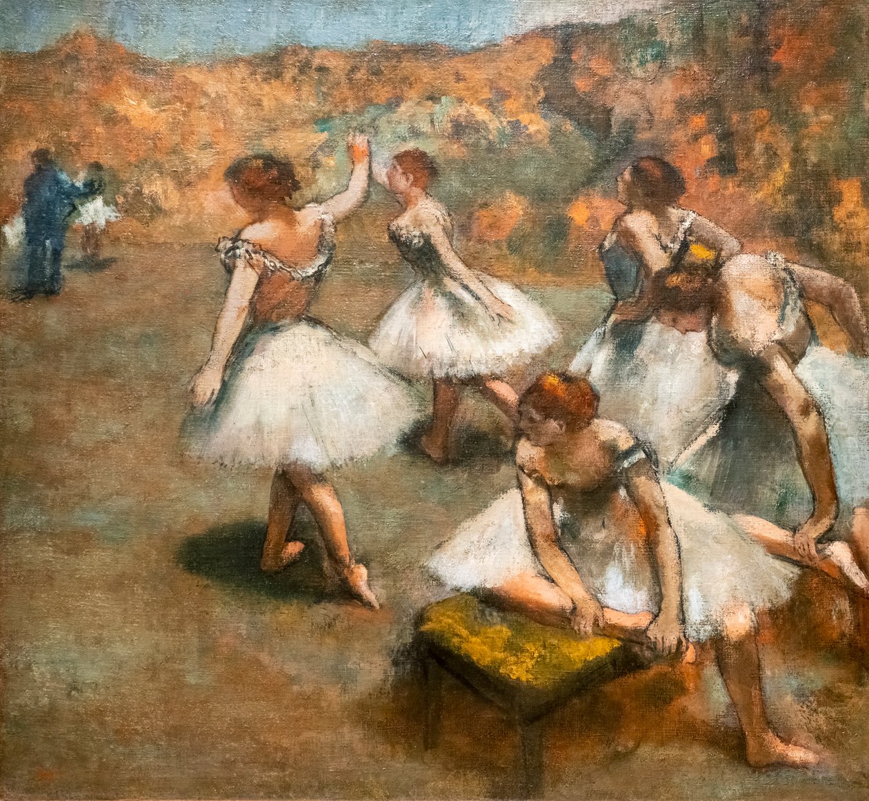 Tancerze na scenie. Około 1889-1894. Olej na płótnie. autorstwa Edgar Degas