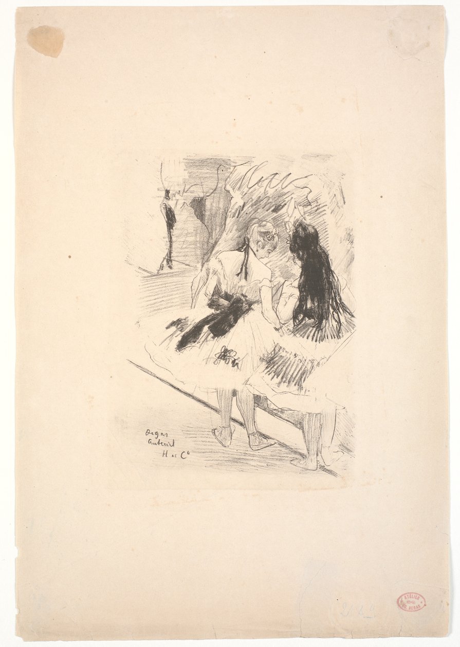 Za kulisami autorstwa Edgar Degas