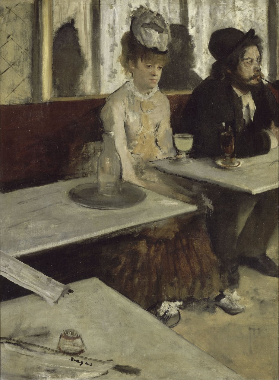 W kawiarni, zwanej również „Absinthe” autorstwa Edgar Degas