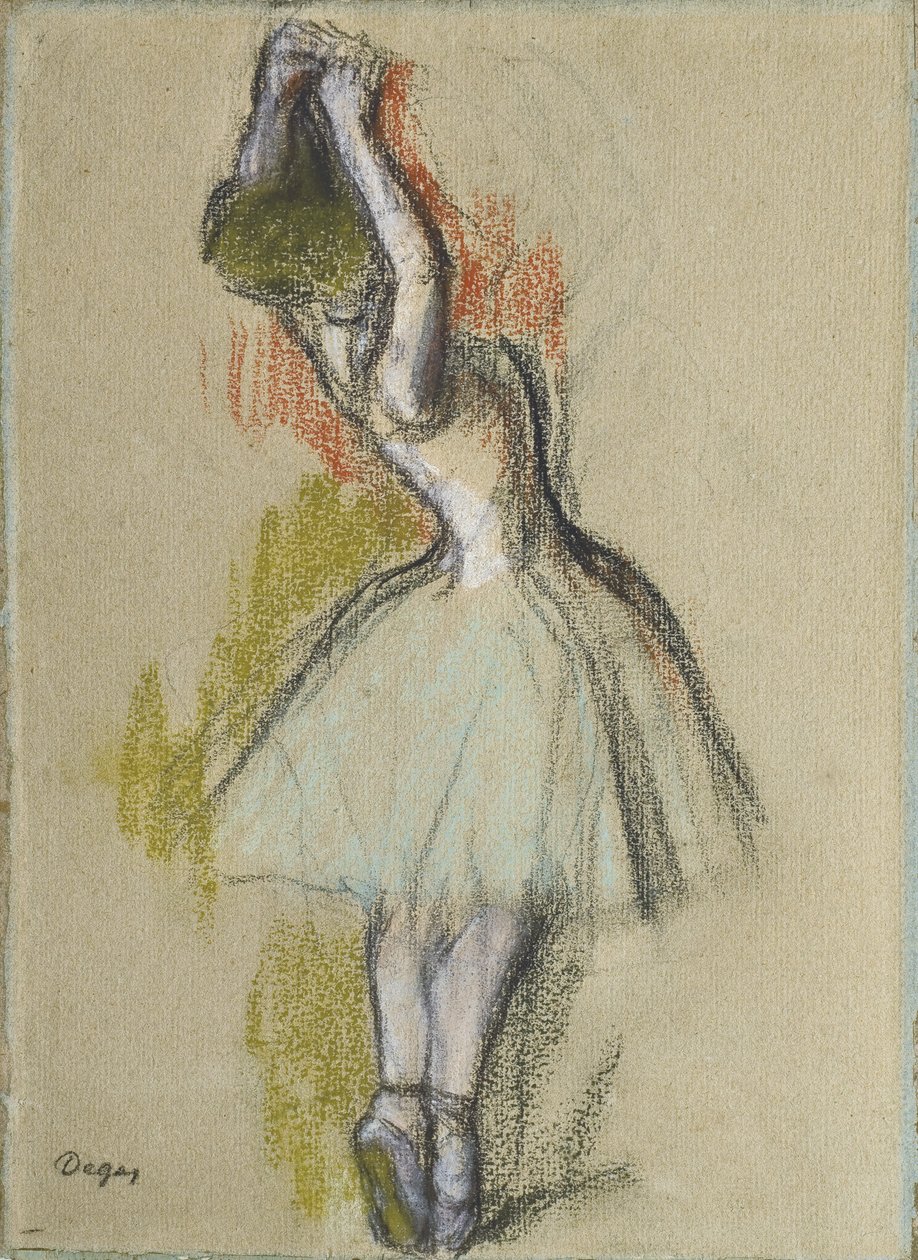 Tancerka stojąca, ok. 1885 autorstwa Edgar Degas