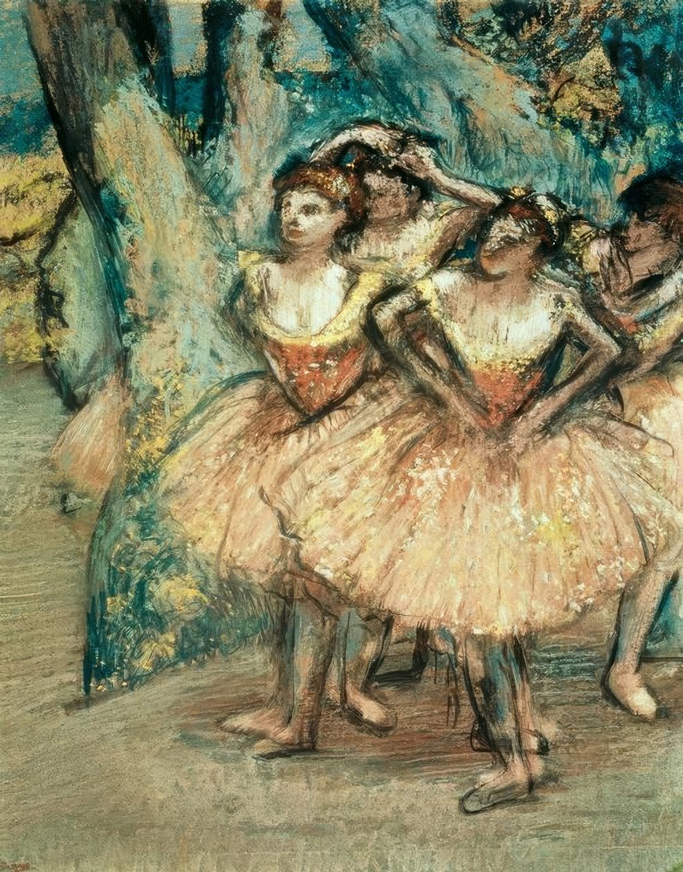 Tancerze w różu autorstwa Edgar Degas