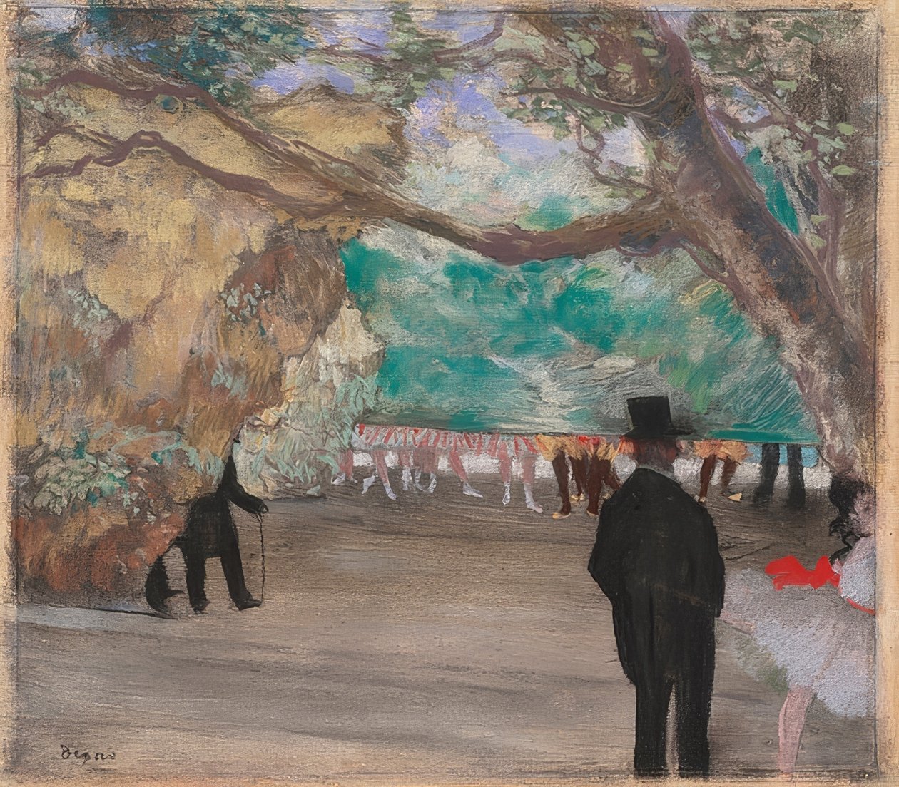 Kurtyna. około 1880 autorstwa Edgar Degas