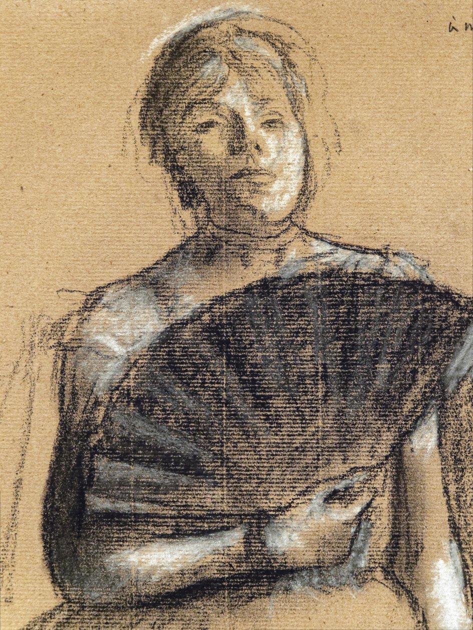 Tancerka ze szczegółami (około 1876). Edgar Degas (1834-1917). Pastel i węgiel na papierze. Musee des Beaux-Arts de la Ville de Paris, PeuPalais. autorstwa Edgar Degas