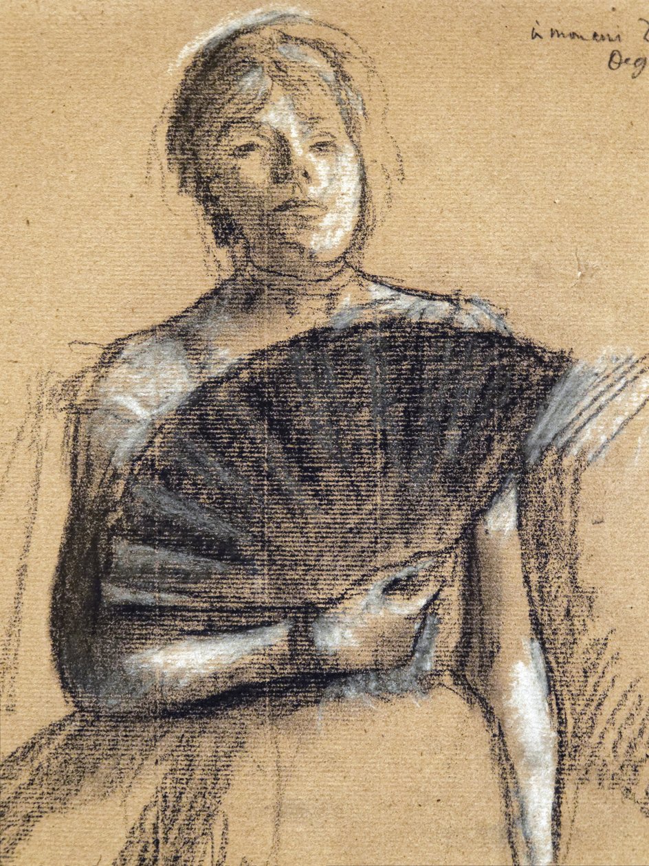 Tancerka ze szczegółami (około 1876). Edgar Degas (1834-1917). Pastel i węgiel na papierze. Musee des Beaux-Arts de la Ville de Paris, PeuPalais. autorstwa Edgar Degas