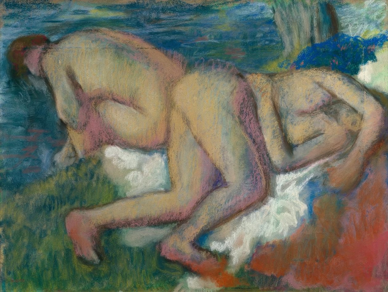 Dwie kobiety w wannie autorstwa Edgar Degas