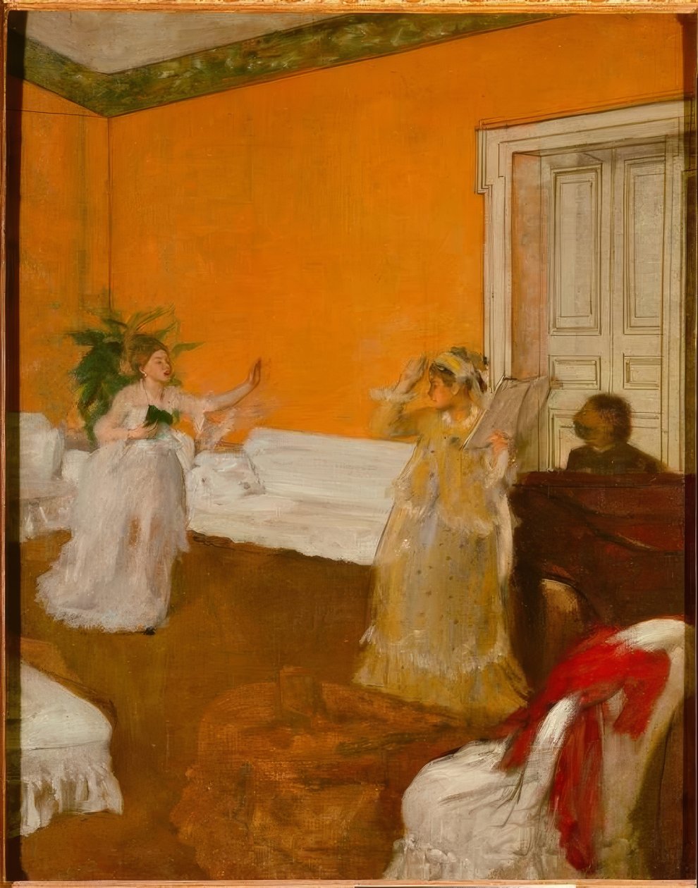 Lekcja śpiewu autorstwa Edgar Degas