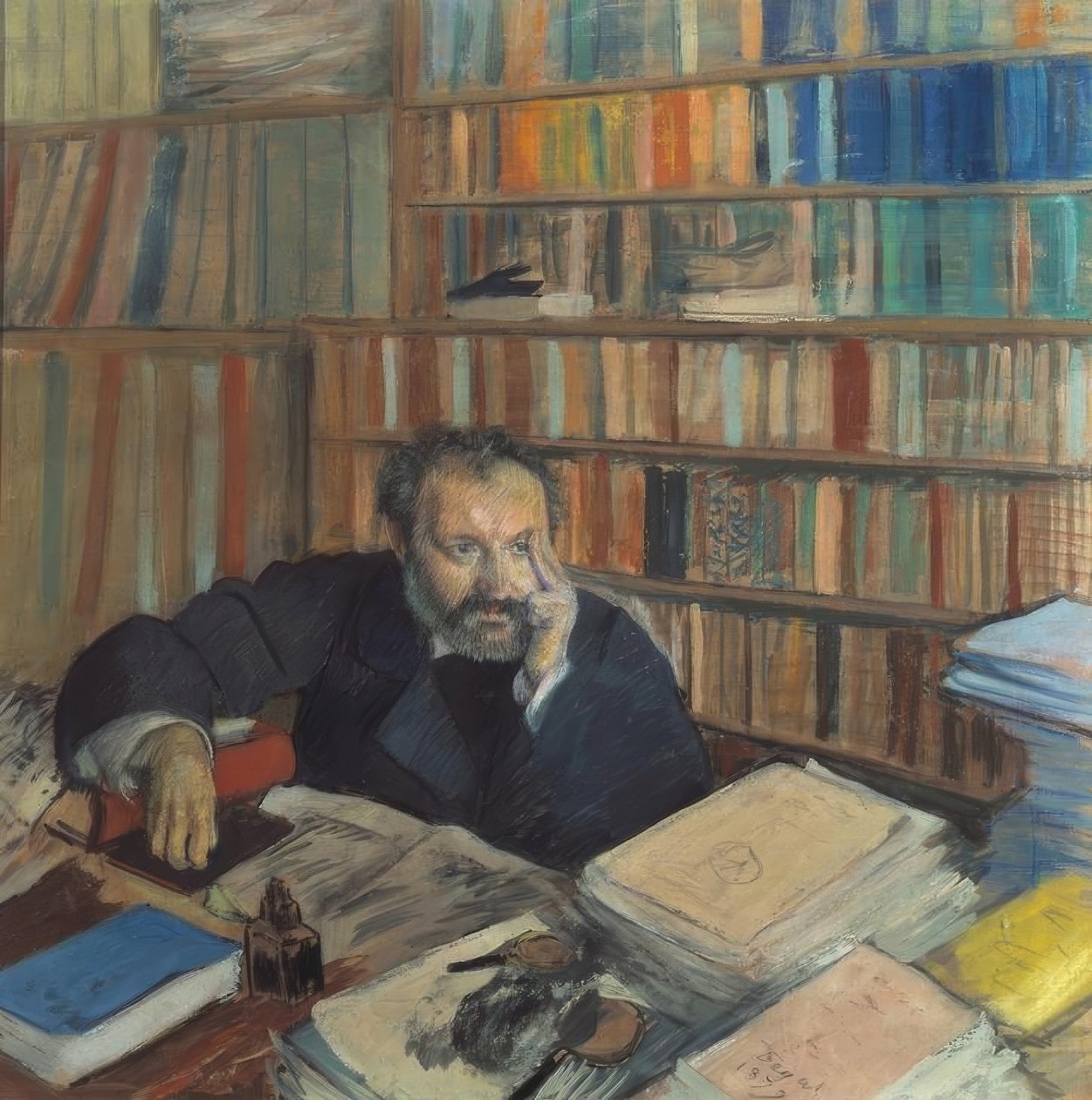 Edmond Duranty autorstwa Edgar Degas
