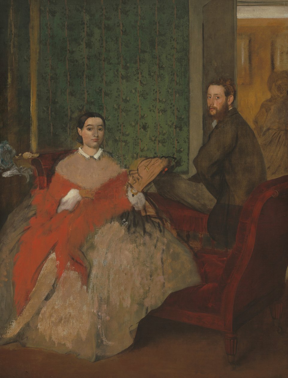 Edmondo i Therese Morbilli autorstwa Edgar Degas