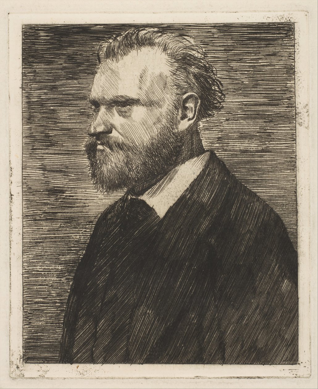 Edouard Manet, Portret długości biustu, 1864-65. autorstwa Edgar Degas