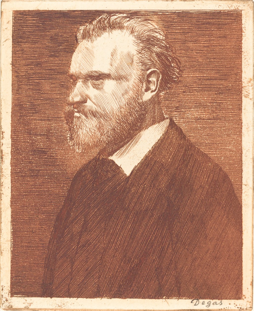 Edouard Manet, Portret długości popiersia Maneta i popiersie, 18641865. autorstwa Edgar Degas