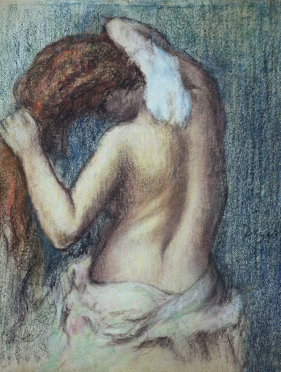 Kobieta w toalecie, ok. 1895 (pastel na papierze) autorstwa Edgar Degas