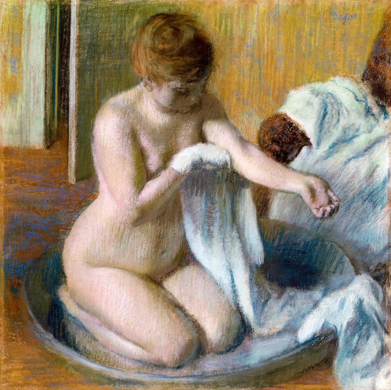 Kobieta w wannie, ca. 1883 autorstwa Edgar Degas