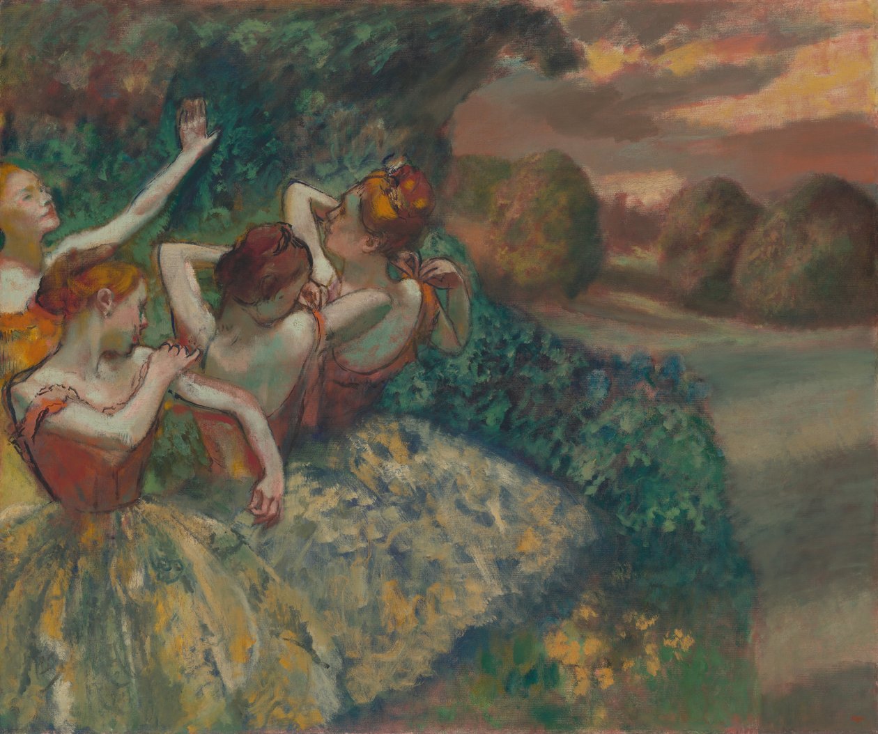 Czterech tancerzy autorstwa Edgar Degas